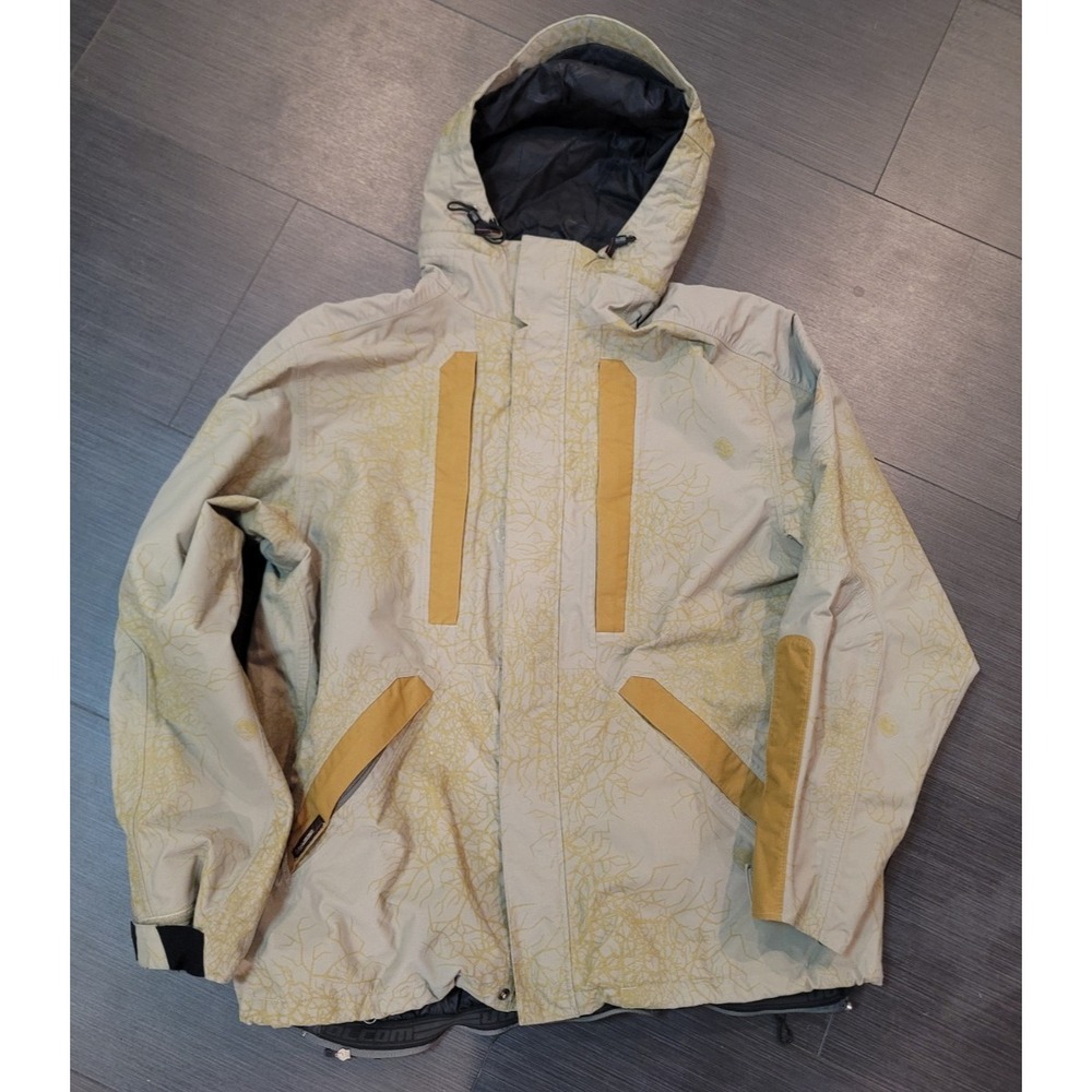 Y2K Snowboarding jacket Volcom Nimbus stone logo heavy water proof